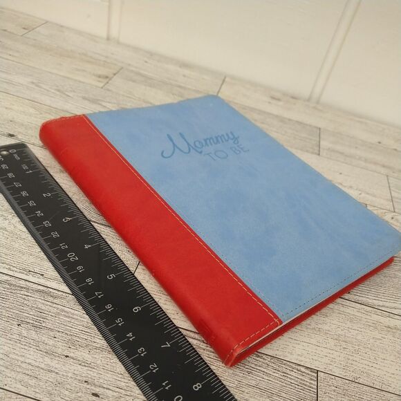 Mommy To Be Devotional Journal - Pregnancy Gift Book Faux Leather Blue - Unused - Picture 3 of 13